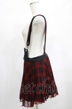 画像2: PUNK RAVE / Yukiko skirt S ブラック×レッド H-25-02-13-054-PU-SK-KB-ZS