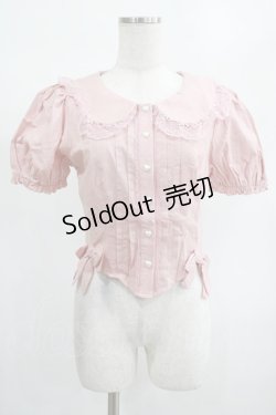 画像1: DARK IN LOVE / Pink princess heart button doll collar blouse S ピンク H-25-02-13-059-PU-BL-KB-ZS