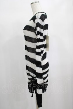 画像2: PUNK RAVE / Insanity striped sweater Free ホワイト H-25-02-13-061-PU-TO-KB-OS