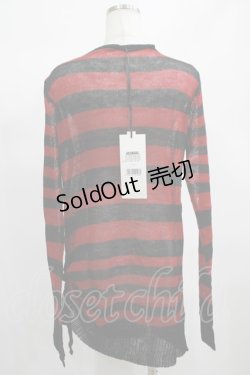 画像3: PUNK RAVE / Insanity striped sweater Free レッド H-25-02-13-062-PU-TO-KB-ZH