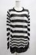 画像1: PUNK RAVE / Insanity striped sweater Free ホワイト H-25-02-13-063-PU-TO-KB-ZS (1)