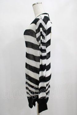 画像2: PUNK RAVE / Insanity striped sweater Free ホワイト H-25-02-13-063-PU-TO-KB-ZS