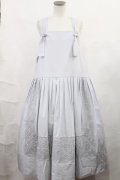 Jane Marple / Winter lace tablier skirt M シルバーグレー H-25-02-13-1002-JM-SK-KB-ZH