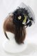 画像1: RQ-BL / NightTime fascinatorクリップ  ブラック H-25-02-13-077-GO-AC-KB-ZH (1)