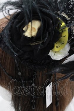 画像2: RQ-BL / NightTime fascinatorクリップ  ブラック H-25-02-13-077-GO-AC-KB-ZH