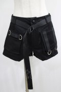 PUNK RAVE / TECHNO GOTH SHORTS M ブラック H-25-02-13-012-PU-PA-KB-ZI