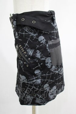 画像2: PUNK RAVE /ULLS SKIRT XS 黒 H-25-02-13-030-PU-SK-KB-ZY