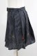 画像2: PUNK RAVE / Black printed pleated skirt S ブラック H-25-02-13-033-PU-SK-KB-ZS (2)