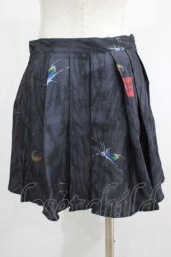 画像3: PUNK RAVE / Black printed pleated skirt S ブラック H-25-02-13-033-PU-SK-KB-ZS