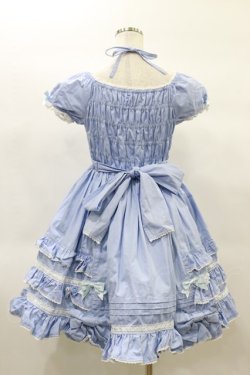 画像2: Angelic Pretty / はしごレースワンピース Free サックス H-25-02-14-078-AP-OP-NS-ZH