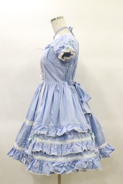 画像3: Angelic Pretty / はしごレースワンピース Free サックス H-25-02-14-078-AP-OP-NS-ZH