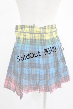 画像2: PUNK RAVE / COLOUR PUNK SKIRT XS ミックスカラー H-25-02-14-1015-PU-SK-KB-ZS