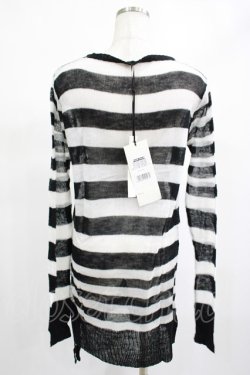 画像2: PUNK RAVE / Insanity striped sweater Free ホワイト H-25-02-14-1023-PU-TO-KB-ZY