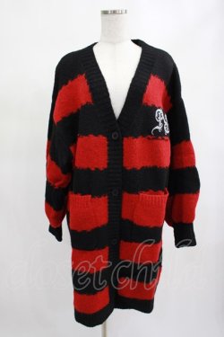 画像1: PUNK RAVE / NIGHTMARE ACADEMY RED CARDIGAN Free レッド H-25-02-14-1025-PU-TO-KB-ZY