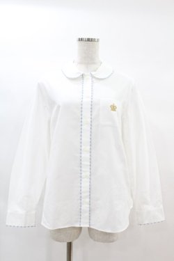 画像1: Jane Marple / Prince Louis’s shirt  ホワイト H-25-02-15-1043-JM-BL-KB-ZH