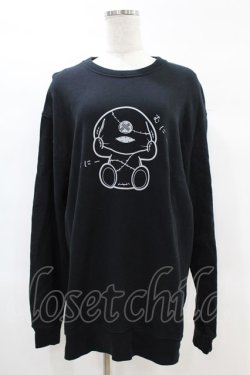 画像1: NieR Clothing / プリントSWEAT   黒 H-25-02-17-051-PU-TO-KB-ZH