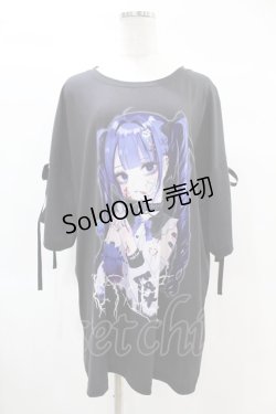 画像1: REFLEM / REFLEM×negi コラボTシャツ FREE 黒 H-25-02-17-058-PU-TO-KB-ZH