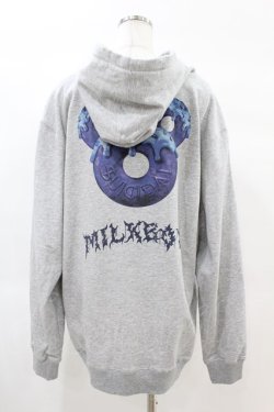 画像2: MILKBOY / DONUTS HOODIE  グレー H-25-02-17-059-MB-TO-KB-ZH