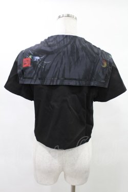 画像2: PUNK RAVE / Chinese Style Silk Fan black sailor collar girl uniform jacket M ブラック H-25-02-18-2019-PU-TO-KB-ZH