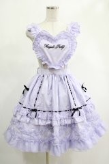 Angelic Pretty / Heart胸あて付スカート(無地) Free ラベンダー H-25-02-18-006-AP-SK-NS-ZH