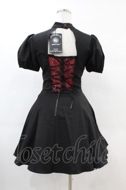 画像2: DARK IN LOVE / Gothic doll lace red in black dress XS ブラック×レッド H-25-02-21-1014-PU-OP-KB-ZH