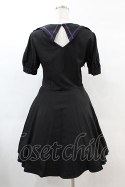 画像2: DARK IN LOVE / Magic girl purple line trims mini dress M ブラック H-25-02-21-1017-PU-OP-KB-ZH