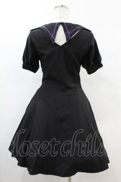 画像2: DARK IN LOVE / Magic girl purple line trims mini dress S ブラック H-25-02-21-1018-PU-OP-KB-ZH