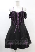 DARK IN LOVE / Harajuku purple cross sweet cool rebel dress XL ブラック H-25-02-21-1025-PU-OP-KB-ZH