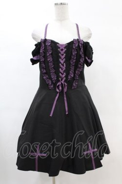 画像1: DARK IN LOVE / Harajuku purple cross sweet cool rebel dress XL ブラック H-25-02-21-1025-PU-OP-KB-ZH