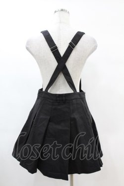 画像2: DARK IN LOVE / Blood devil strap pleated dress L ブラック H-25-02-21-1029-PU-OP-KB-ZH