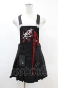 DARK IN LOVE / Blood devil strap pleated dress XS ブラック H-25-02-21-1032-PU-OP-KB-ZH