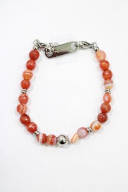 画像1: NieR Clothing / STONE BRACELET  オレンジ H-25-02-21-068-PU-AC-KB-ZH