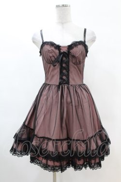 画像1: DARK IN LOVE / Cool mesh pink doll dress XS ピンク×ブラック H-25-02-22-1010-PU-OP-KB-ZH