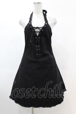 画像1: KILL STAR / Subzero Halter Dress S ブラック H-25-02-22-1015-SL-OP-KB-ZH