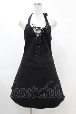 画像1: KILL STAR / Subzero Halter Dress XS ブラック H-25-02-22-1016-SL-OP-KB-ZH