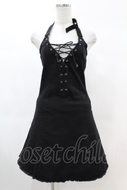 画像1: KILL STAR / Subzero Halter Dress XS ブラック H-25-02-22-1017-SL-OP-KB-ZH