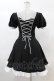 画像2: DARK IN LOVE / Magic doll black white rebel dress XS ブラック H-25-02-22-1022-PU-OP-KB-ZH (2)