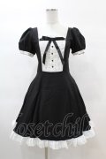 DARK IN LOVE / Magic doll black white rebel dress XS ブラック H-25-02-22-1023-PU-OP-KB-ZH