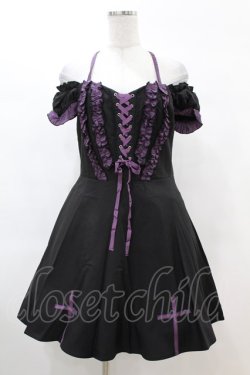 画像1: DARK IN LOVE / Harajuku purple cross sweet cool rebel dress M ブラック H-25-02-22-1026-PU-OP-KB-ZH