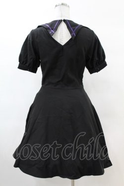 画像2: DARK IN LOVE / Magic girl purple line trims mini dress S ブラック H-25-02-22-1030-PU-OP-KB-ZH