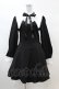 画像1: DARK IN LOVE / Gothic lolita black and white bow neck dress L ブラック H-25-02-22-1035-PU-OP-KB-ZH (1)