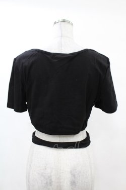 画像2: DARK IN LOVE / Punk locomotive check heart crop top XL ブラック H-25-02-22-1040-PU-TO-KB-ZH