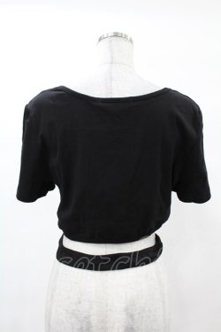 画像2: DARK IN LOVE / Punk locomotive check heart crop top XL ブラック H-25-02-22-1041-PU-TO-KB-ZH