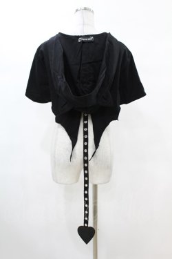 画像2: DARK IN LOVE / Punk cool cat tail cape XXL ブラック H-25-02-22-1042-PU-TO-KB-ZH