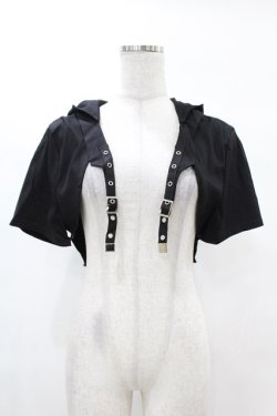 画像1: DARK IN LOVE / Punk cool cat tail cape XL ブラック H-25-02-22-1044-PU-TO-KB-ZH