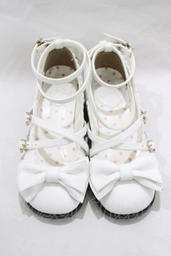 画像1: Angelic Pretty / Tea Party Shoes S オフ H-25-02-22-082-AP-SH-NS-ZH