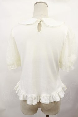 画像2: Angelic Pretty / ロゴ刺繍カラー半袖カットソー Free オフ H-25-02-23-1006-AP-TO-NS-ZH