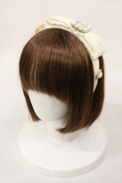 画像1: Swankiss / SX bijou lace カチューシャ  オフ H-25-02-23-1022-CA-AC-NS-ZH