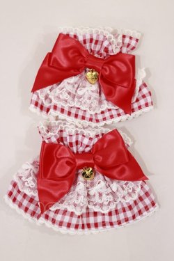 画像1: Angelic Pretty / Lovelyチェックお袖とめ  レッド H-25-02-23-1040-AP-ZA-NS-ZH