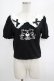 画像1: DARK IN LOVE / Black lolita two little bears doll top XL ブラック H-25-02-23-054-PU-TO-KB-ZH (1)